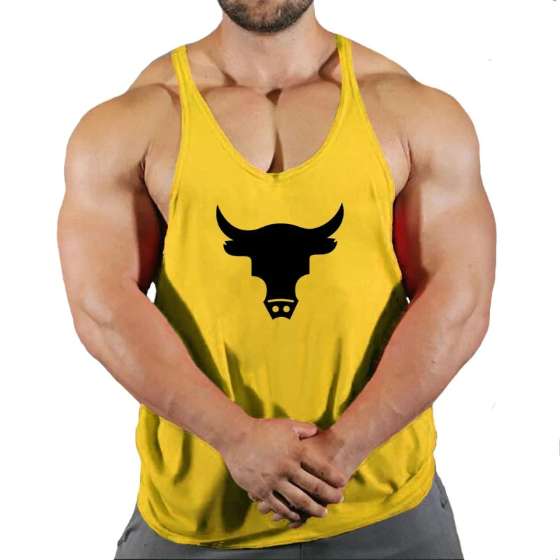 Men's Gym Tank Top - Workout Bodybuilding Singlet for Fitness & Sports