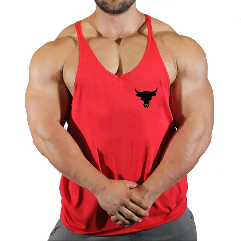 Men's Gym Tank Top - Workout Bodybuilding Singlet for Fitness & Sports