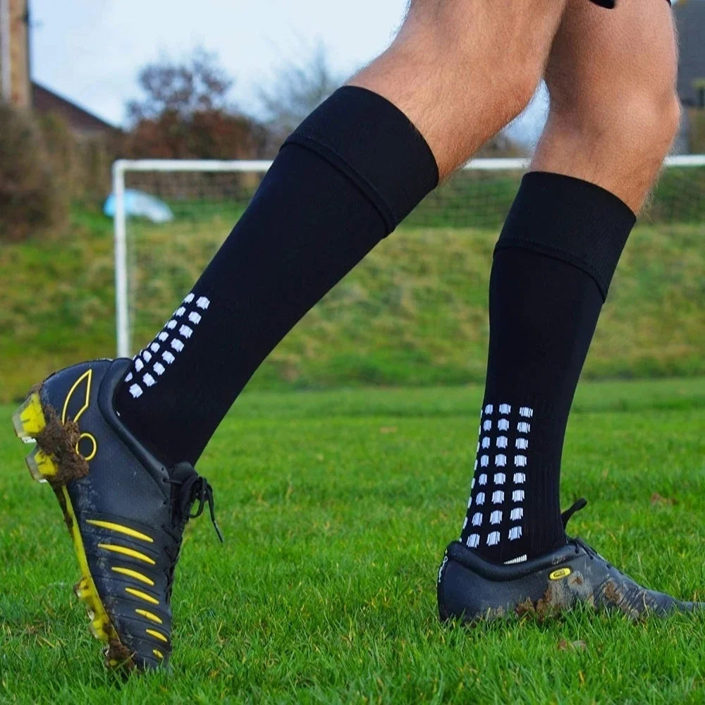 Compression Socks Non-slip Silicone Grip Anti Slip Soccer Socks for Men and Women Football, Soccer, Baseball Rugby Socks