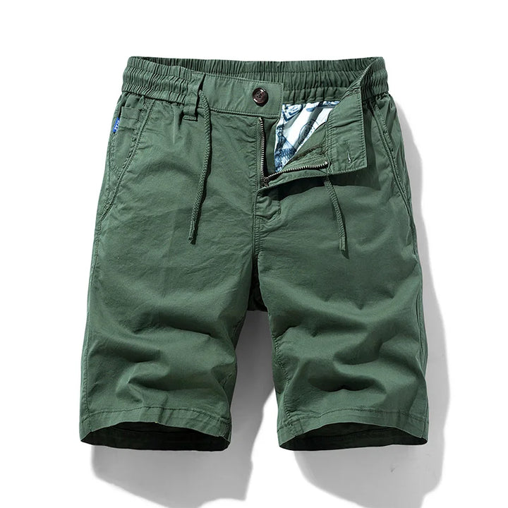 Men's Summer Cotton Cargo Shorts - Breathable Beach Bermuda Shorts with Multi-Pockets, Perfect for Outdoor Streetwear and Casual Jogging