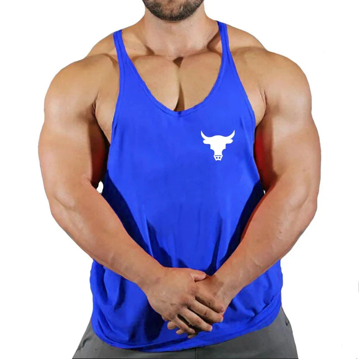 Men's Gym Tank Top - Workout Bodybuilding Singlet for Fitness & Sports