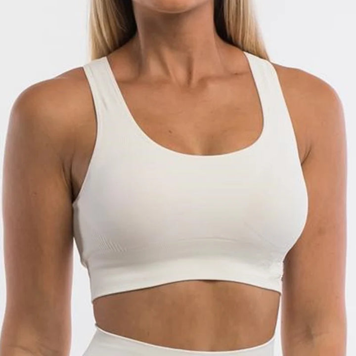 Pericic Seamless Backless Bra - Women's Wireless Cropped Tank Top, Ideal for Jogging, Sports, and Everyday Wear