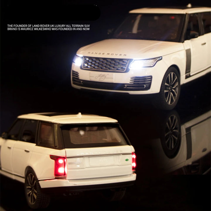 Range Rover Sports SUV Alloy Metal Car Model Diecasts Off-road Vehicles Car Model Sound and Light Collection Kids Toys Gift