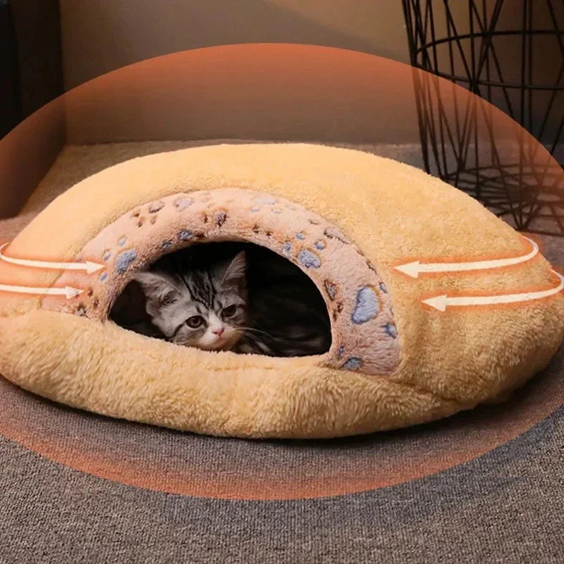 Cat Sleeping Bag Thickened , Soft Dual Use Pet Nest, Dog House, Warm Bedding Cave, Washable Cat Mat, Puppy and Supplies Kitten