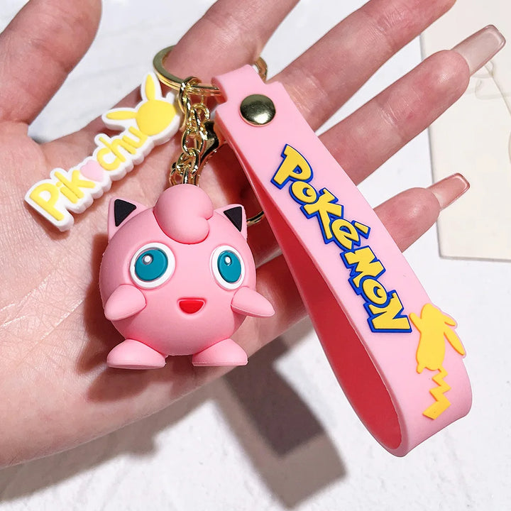 Pokémon Keychain - Pikachu, Psyduck & Charizard PVC Bag Accessories for Kids