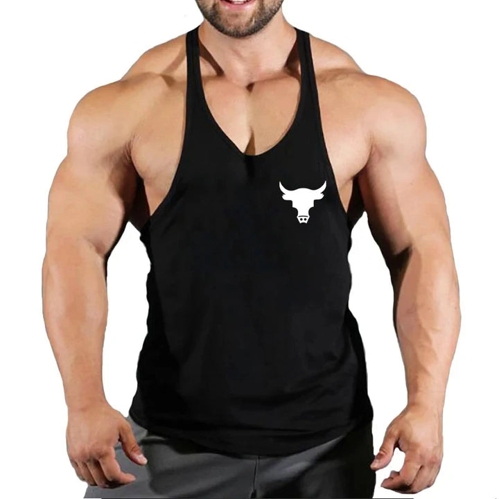 Men's Gym Tank Top - Workout Bodybuilding Singlet for Fitness & Sports