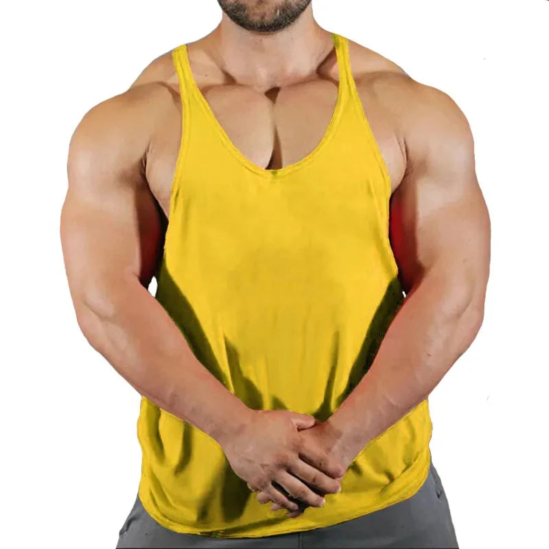 Men's Gym Tank Top - Workout Bodybuilding Singlet for Fitness & Sports