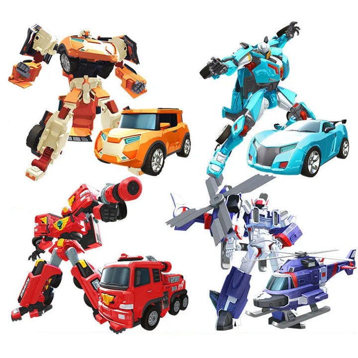 Robots Brothers Transforming Robot Toys - Korea Anime Action Figures, Deformation Car & Airplane for Boys