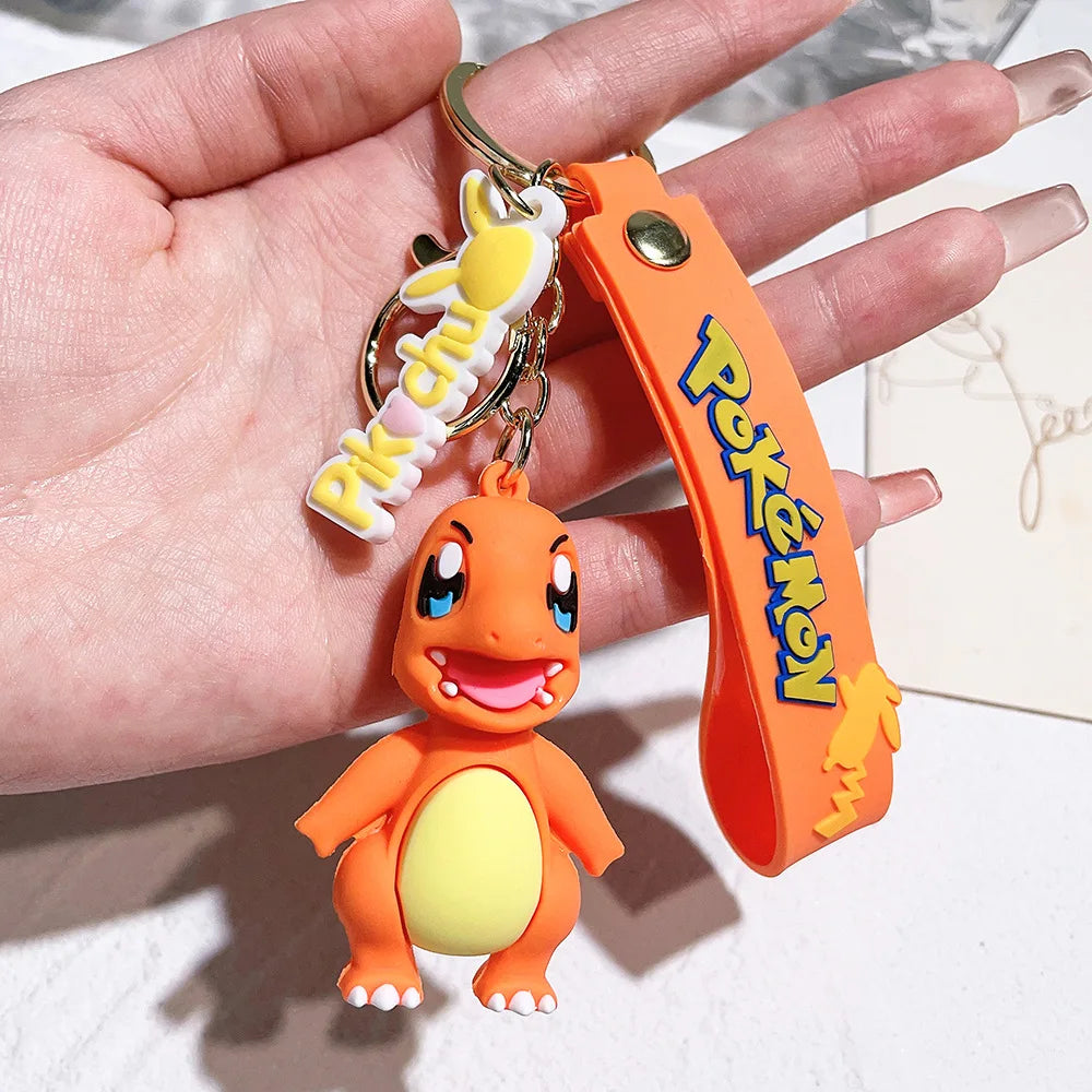 Pokémon Keychain - Pikachu, Psyduck & Charizard PVC Bag Accessories for Kids