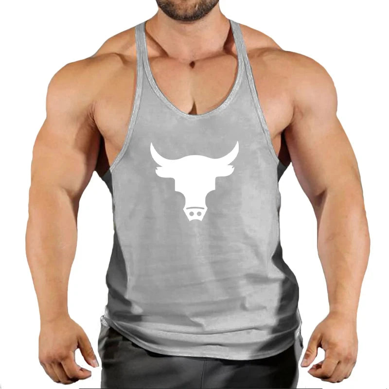 Men's Gym Tank Top - Workout Bodybuilding Singlet for Fitness & Sports