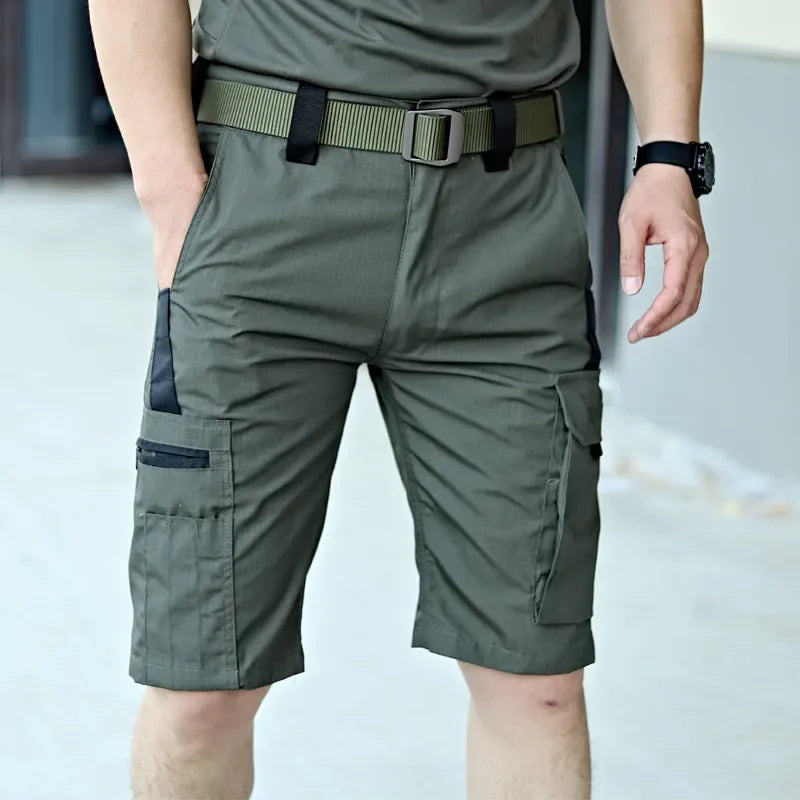 Men's Working Cargo Shorts - Summer Breathable, Wear-Resistant Camouflage Shorts with Multi-Pockets, Perfect for Outdoor Climbing and Casual Wear