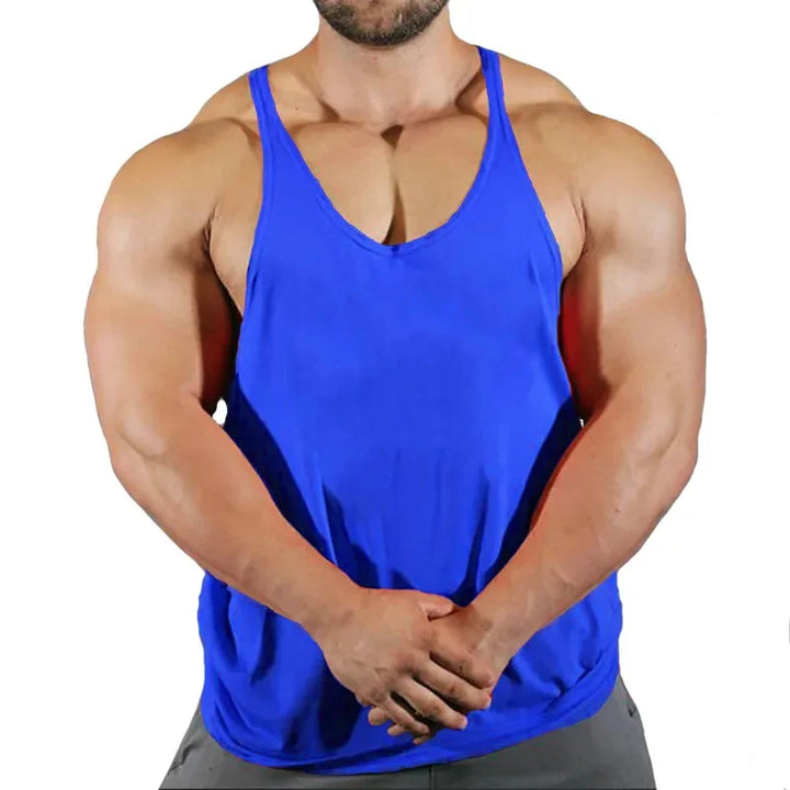 Men's Gym Tank Top - Workout Bodybuilding Singlet for Fitness & Sports