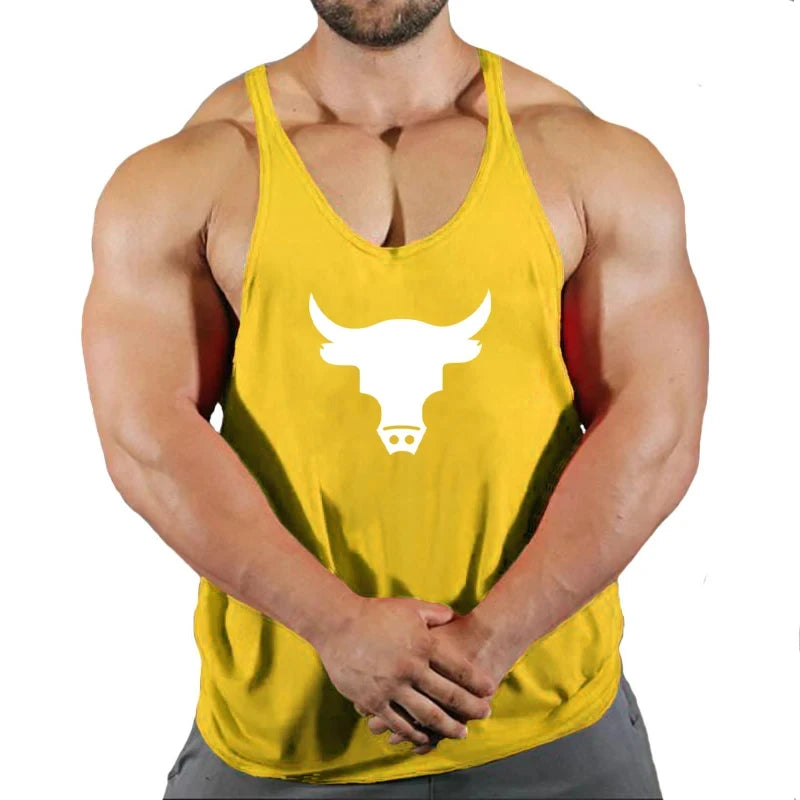 Men's Gym Tank Top - Workout Bodybuilding Singlet for Fitness & Sports