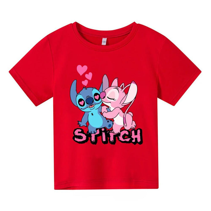 Lilo & Stitch T-shirt For Kids Anime Summer Fashion Children's Cartoon