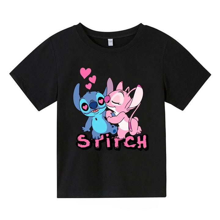 Lilo & Stitch T-shirt For Kids Anime Summer Fashion Children's Cartoon